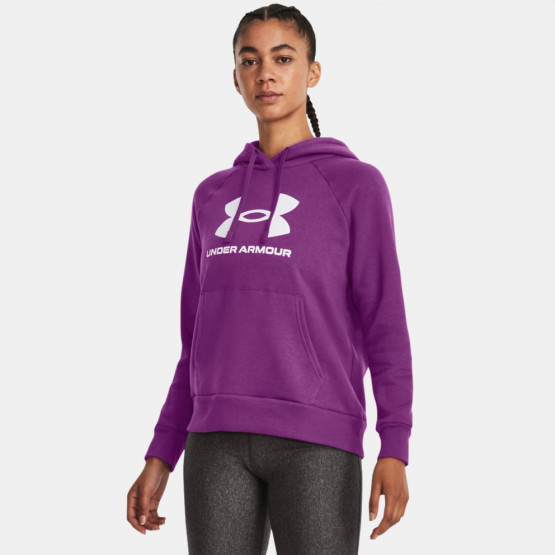 UNDER ARMOUR Felpa con cappuccio UA Rival Fleece Big Logo da donna